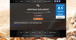 Desktop Screenshot of apartmanibjelanovic.com